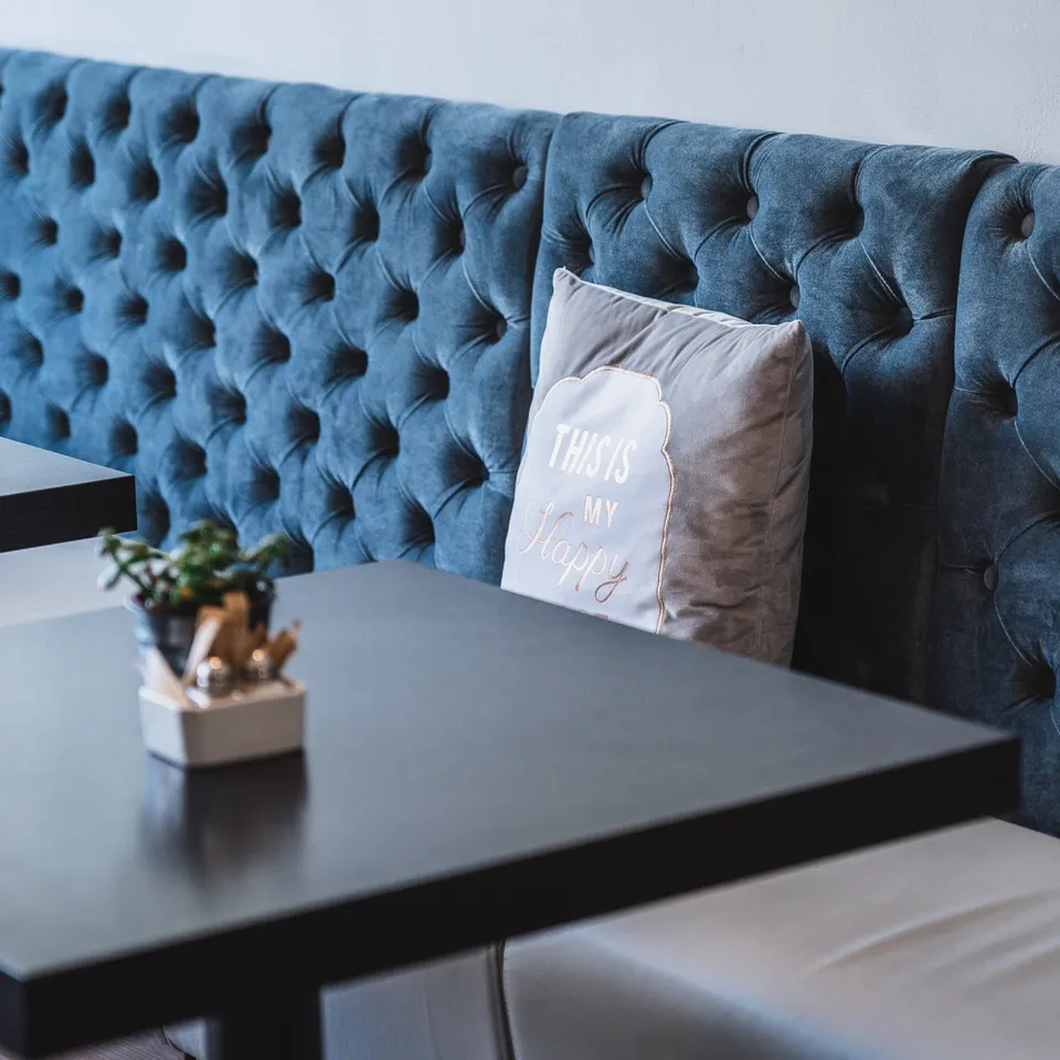 The cosy cafe interior