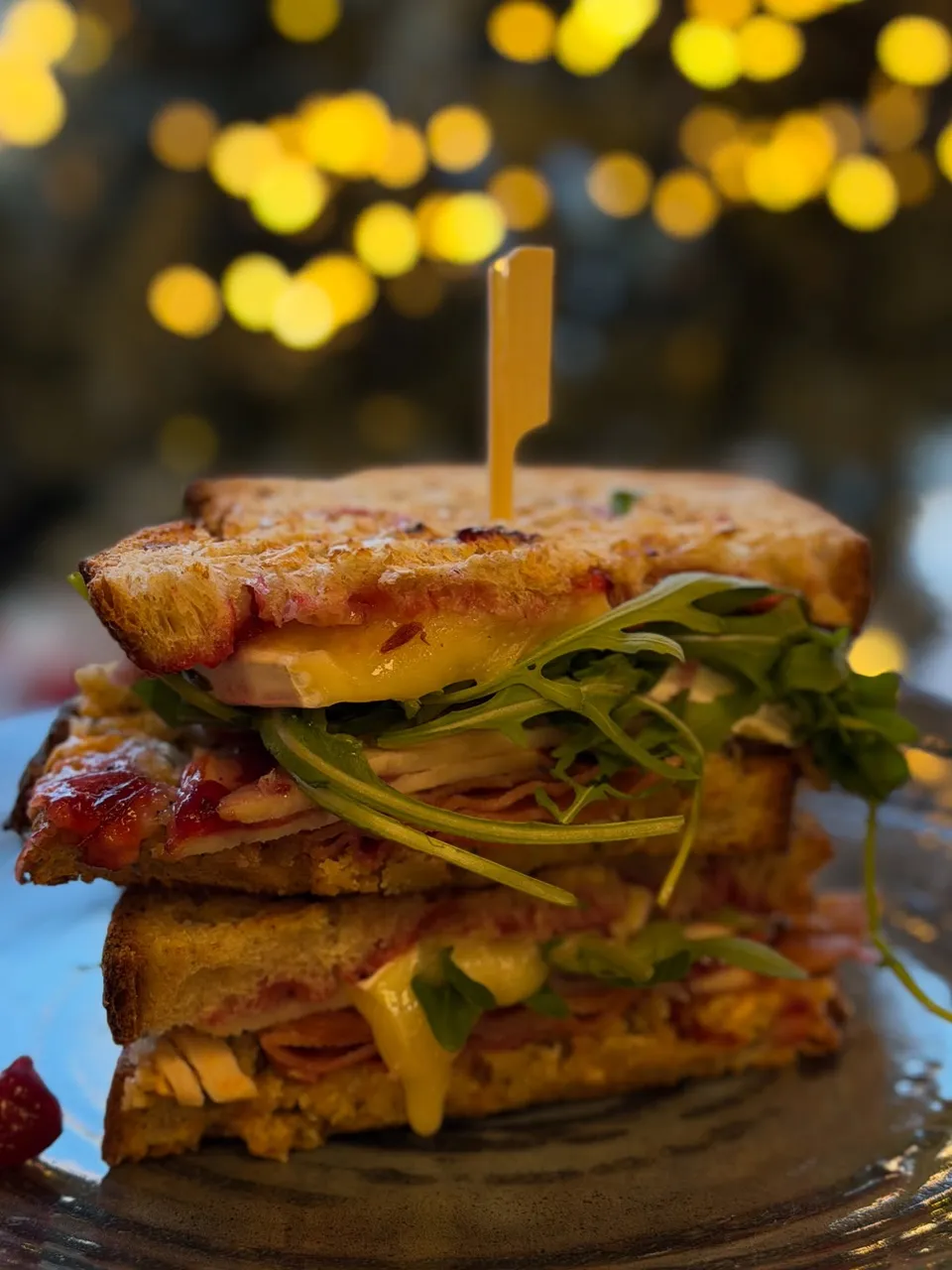 A fresh sandwich on sourdough